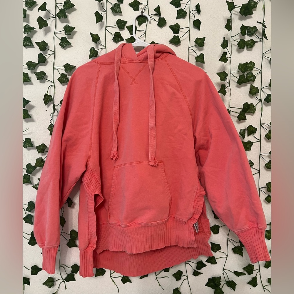 American Eagle pink/coral small oversized hoodie lightly worn